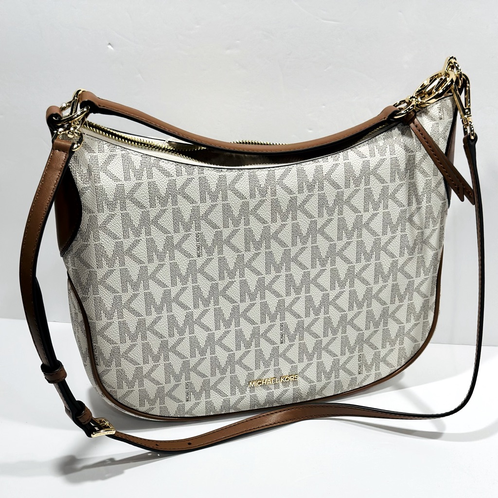 Michael Michael Kors Women's Vanilla Kelsey Medium Hobo Shoulder Bag